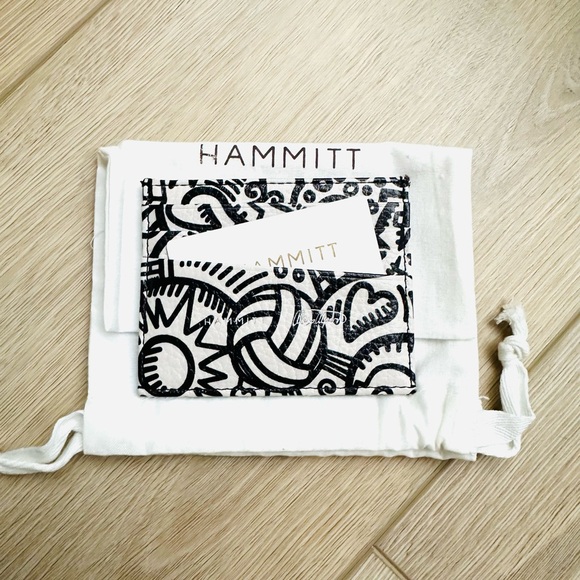 🆕✨ HAMMITT PCH Mural Beach Leather Card Holder Wallet - Picture 1 of 4